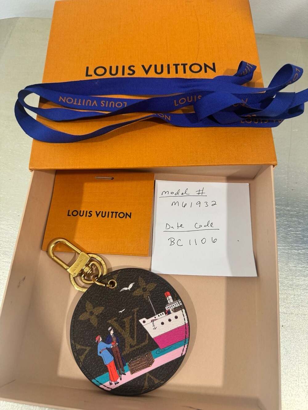 Louis Vuitton Monogram Groom Transatlantique Bag Charm & Key Holder M61932